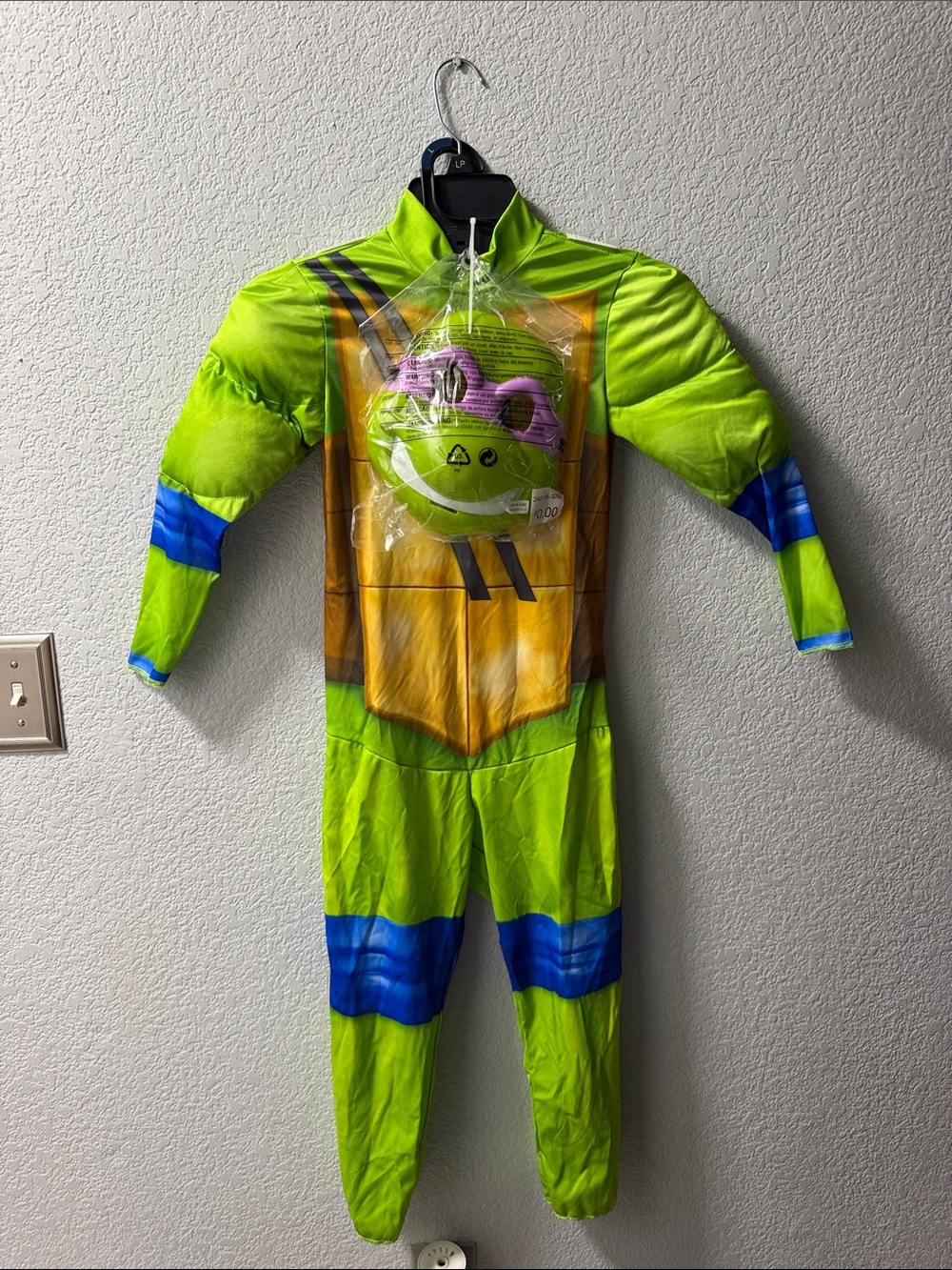 Green Ninja Turtle Kids Costume with Mask